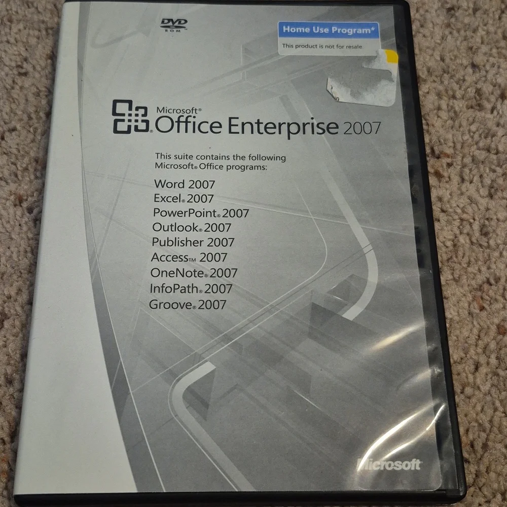 Microsoft Office Enterprise 2007 Home Use plus Product Key Word PowerPoint Excel